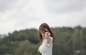 张檬碎花裙性感写真图片