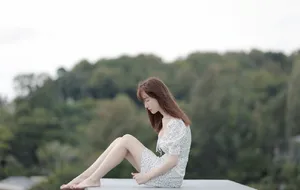 张檬碎花裙性感写真图片_8