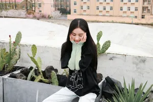 杨幂清爽私服照图片