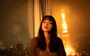 索朗美淇居家甜美自拍照图片