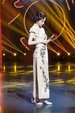 angelababy《王牌对王牌》旗袍造型图片_5