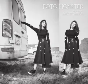 马瑞唯美质感黑白写真图片_6