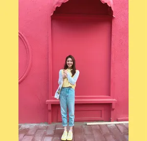 李兰迪灵动少女街拍图片_3