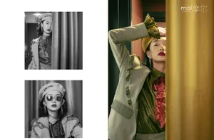 周依然时尚质感写真图片