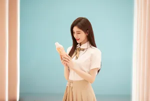鞠婧祎品牌代言甜美花絮图片_6