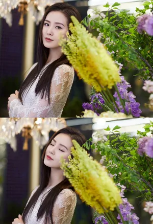 刘诗诗黑长直魅力写真图片_1