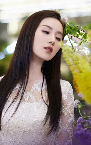 刘诗诗黑长直魅力写真图片_5