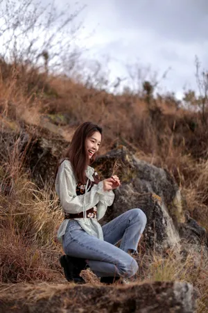 陈瑶甜美小清新海边写真图片_4