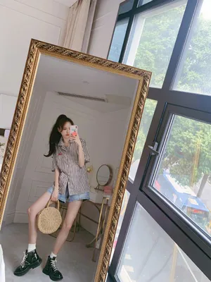 黄一琳高马尾私服自拍照图片_4