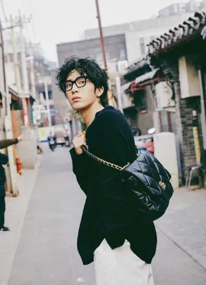 井柏然胡同街拍写真图片
