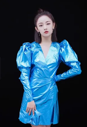 吴佳怡孔雀蓝短裙性感写真图片_2