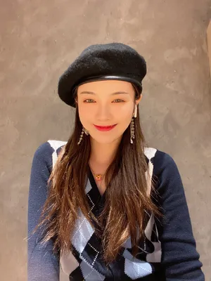 许杨玉琢小清新毛衣甜美照片_7