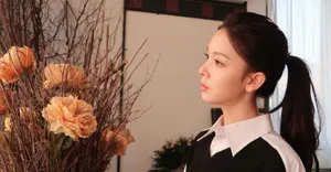 陈瑶单马尾居家私服照图片_2