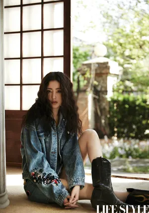 张天爱波浪卷性感妩媚写真图片_8