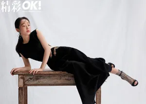 蒋梦婕超大西装时尚写真图片