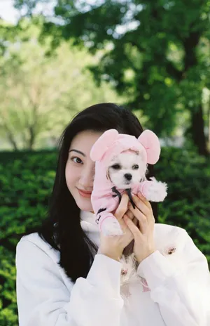景甜清新元气写真图片