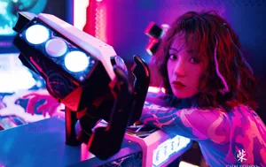安泳畅电玩城酷美写真图片_5