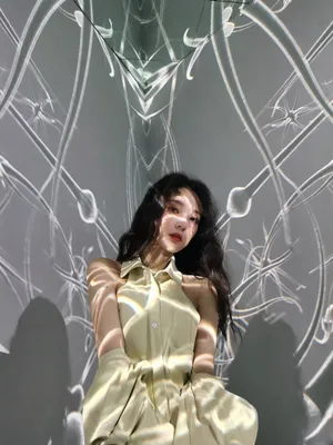 安泳畅卷发光影性感写真图片_9