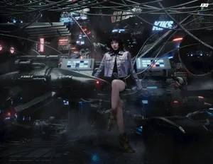 刘柏辛科幻风写真图片_2