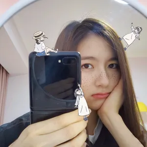 李兰迪雀斑妆写真图片_5