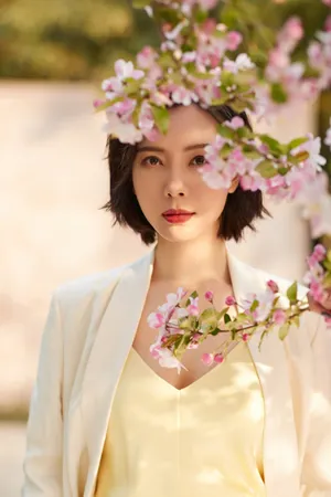 陈数花间唯美浪漫写真图片_1