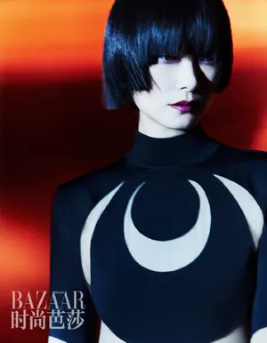 李宇春齐刘海长发性感写真_11