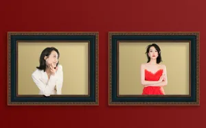 宋茜纯白西装时尚写真图片_2
