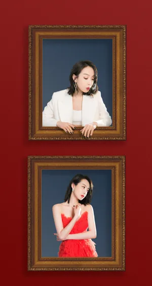 宋茜纯白西装时尚写真图片_3