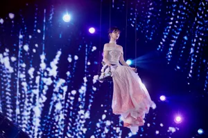 杨紫星空裙仙气性感写真图片_9
