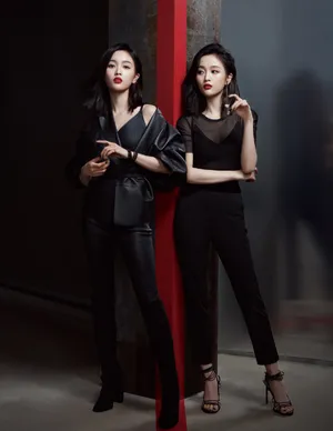 吴宣仪皮衣薄纱妩媚性感写真图片_1