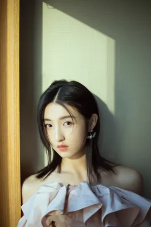 张子枫浅粉系甜美写真图片_3
