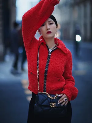 李念时尚靓丽街拍图片_6