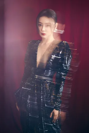 袁姗姗深V星辰礼服写真图片_6