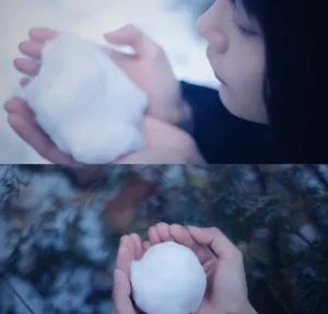 田沅唯美浪漫雪景写真图片_9