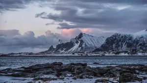 海边冰雪风景图片_9
