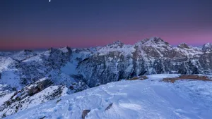 自然雪山风景图片大图_10