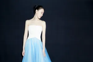 王乐君抹胸纱裙性感写真图片_8