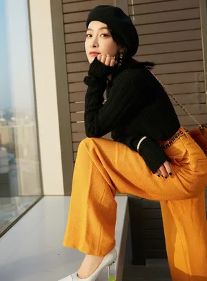 宋茜贝雷帽温婉时尚写真图片_3