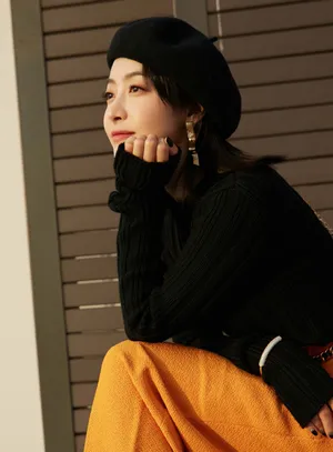 宋茜贝雷帽温婉时尚写真图片_4