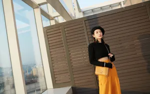 宋茜贝雷帽温婉时尚写真图片_8