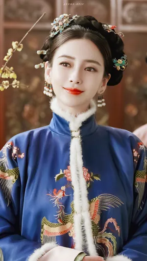 angelababy冬日清宫妆写真图片_1