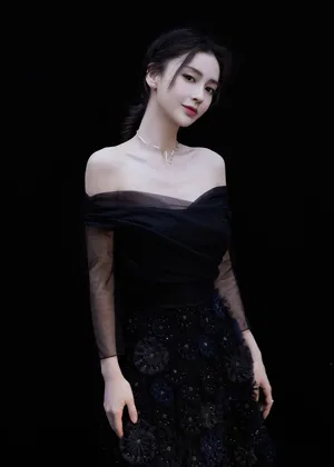 angelababy黑花裙优雅性感写真图片_5