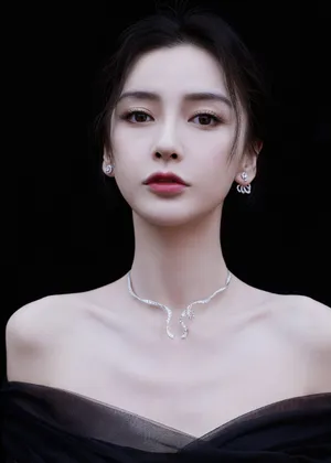 angelababy黑花裙优雅性感写真图片_6