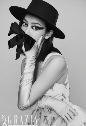 宋茜天鹅眼妆时尚大片写真图片_2