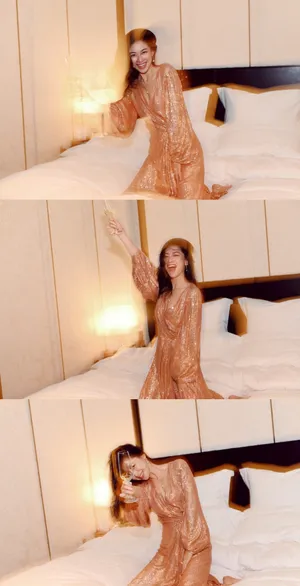 朱珠性感优雅光影写真图片_3