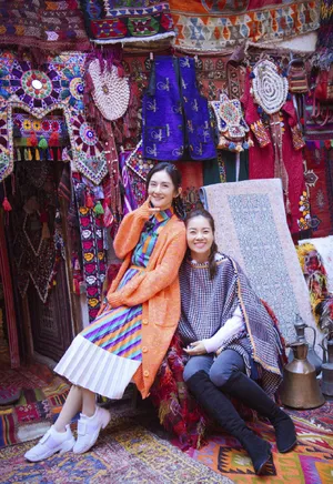 谢娜土耳其旅行私服照图片