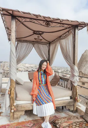 谢娜土耳其旅行私服照图片_5