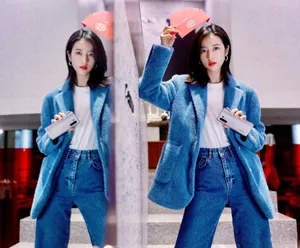 周雨彤西服酷帅写真图片_3