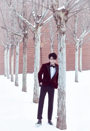 朱赞锦雪地俊朗出尘写真图片_5