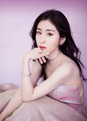 张碧晨星光渐变长裙性感图片_4